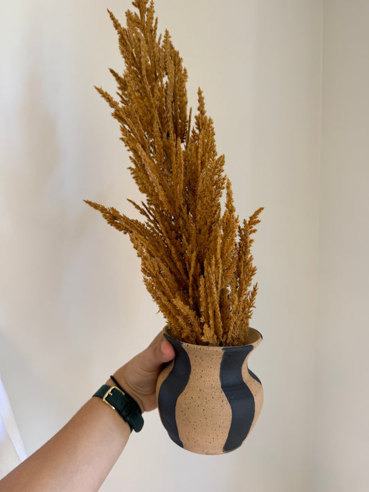 Handmade pottery vase