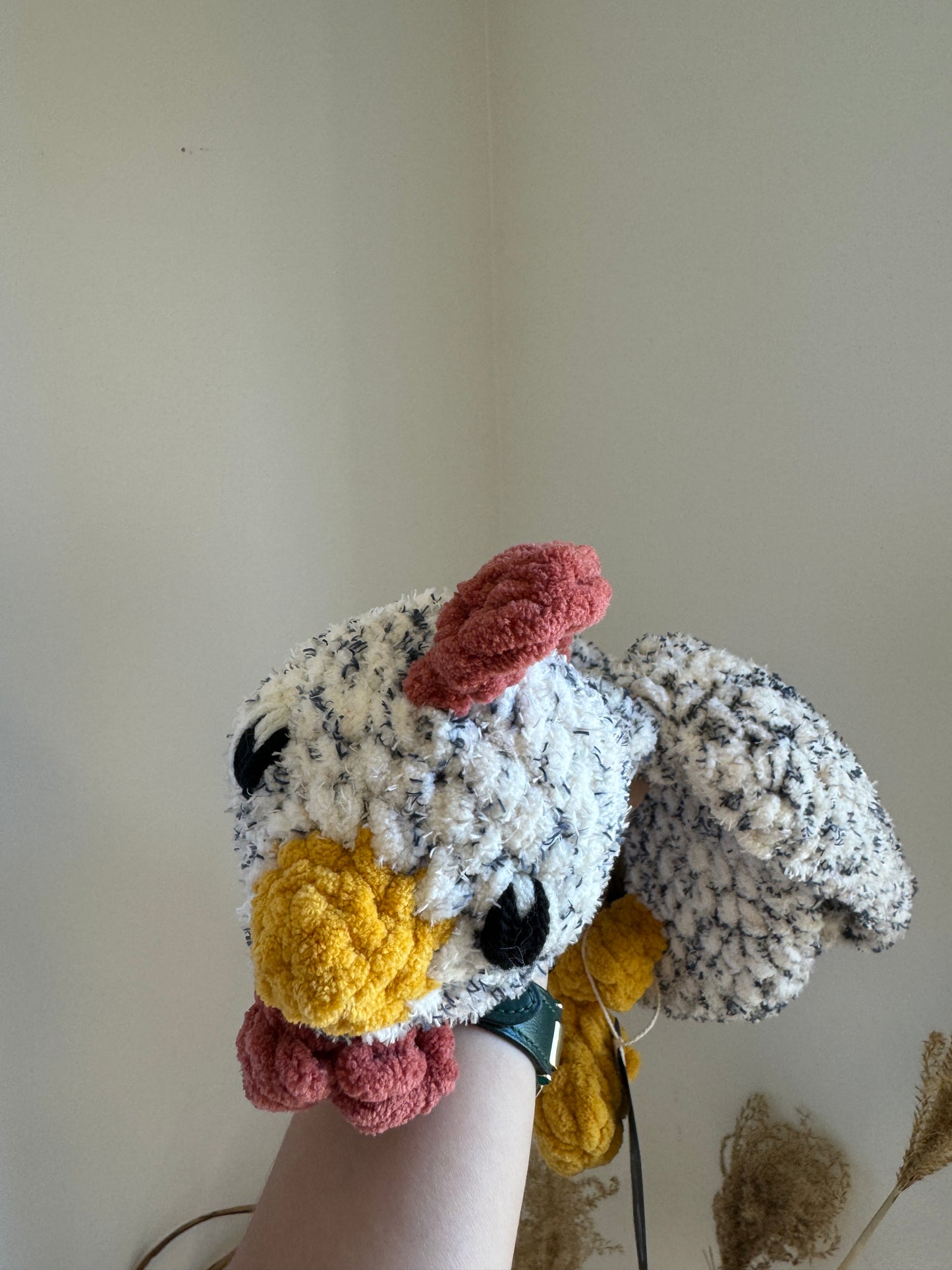 Handmade crochet chicken 🐔