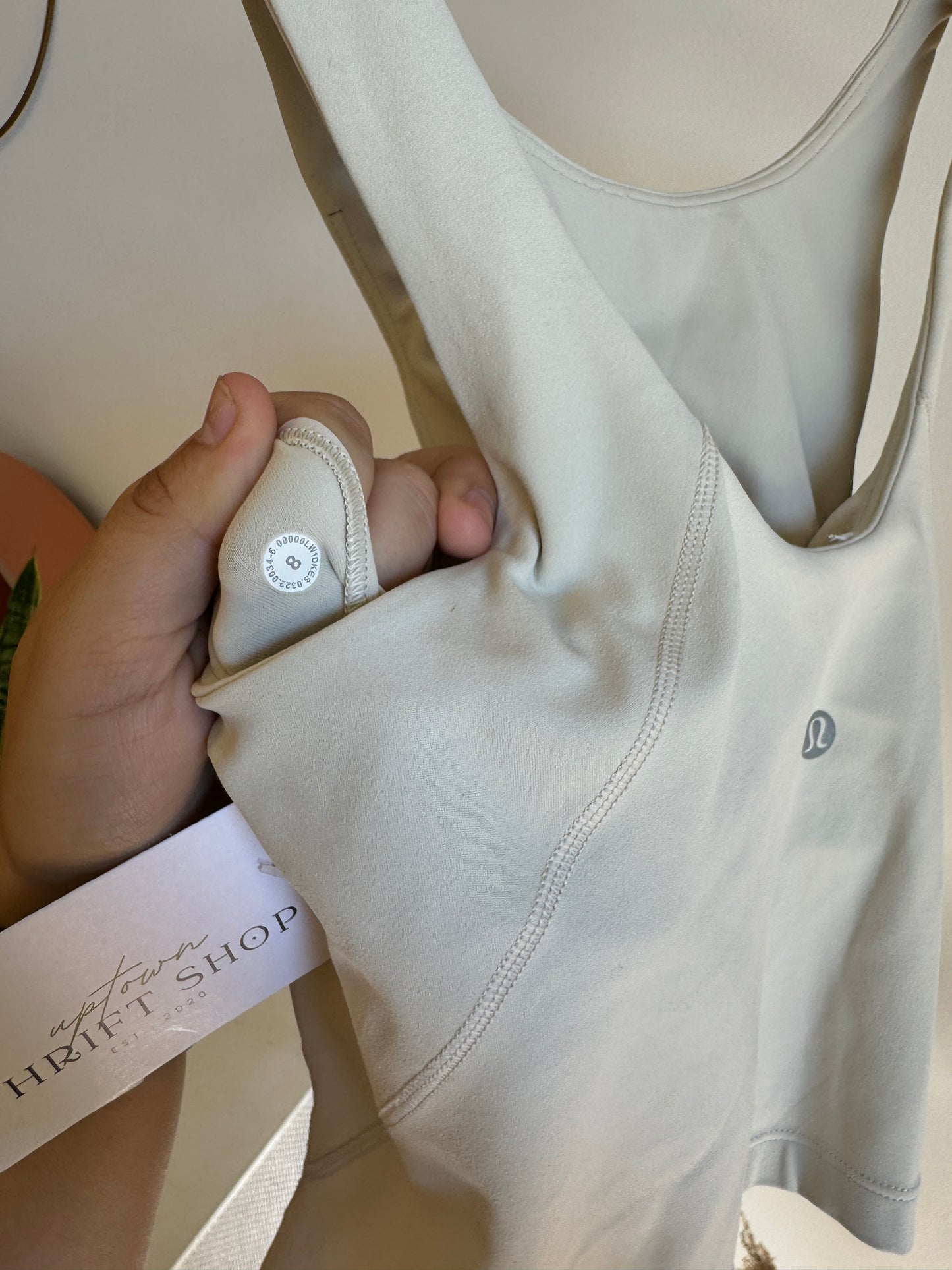 Lulu cream align tank