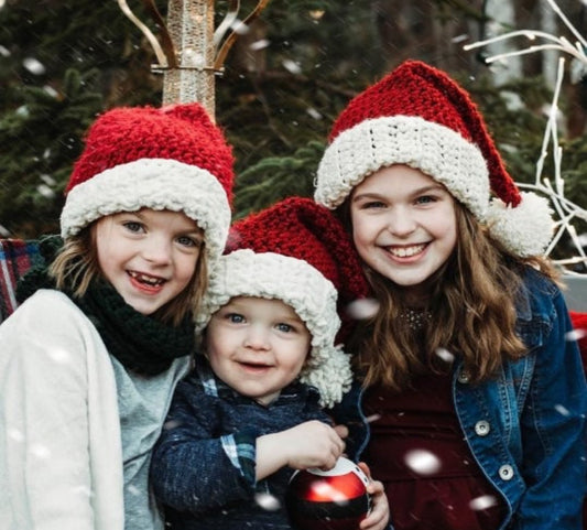 Handmade crocheted Christmas hat