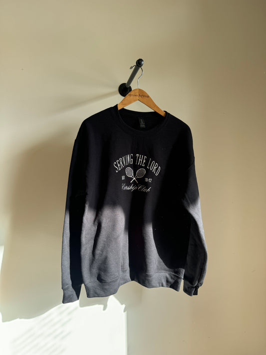 Embroidered Serving The Lord Sweatshirt