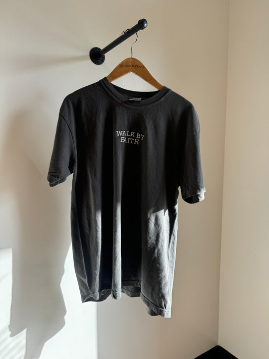 Embroidered Walk By Faith Tee