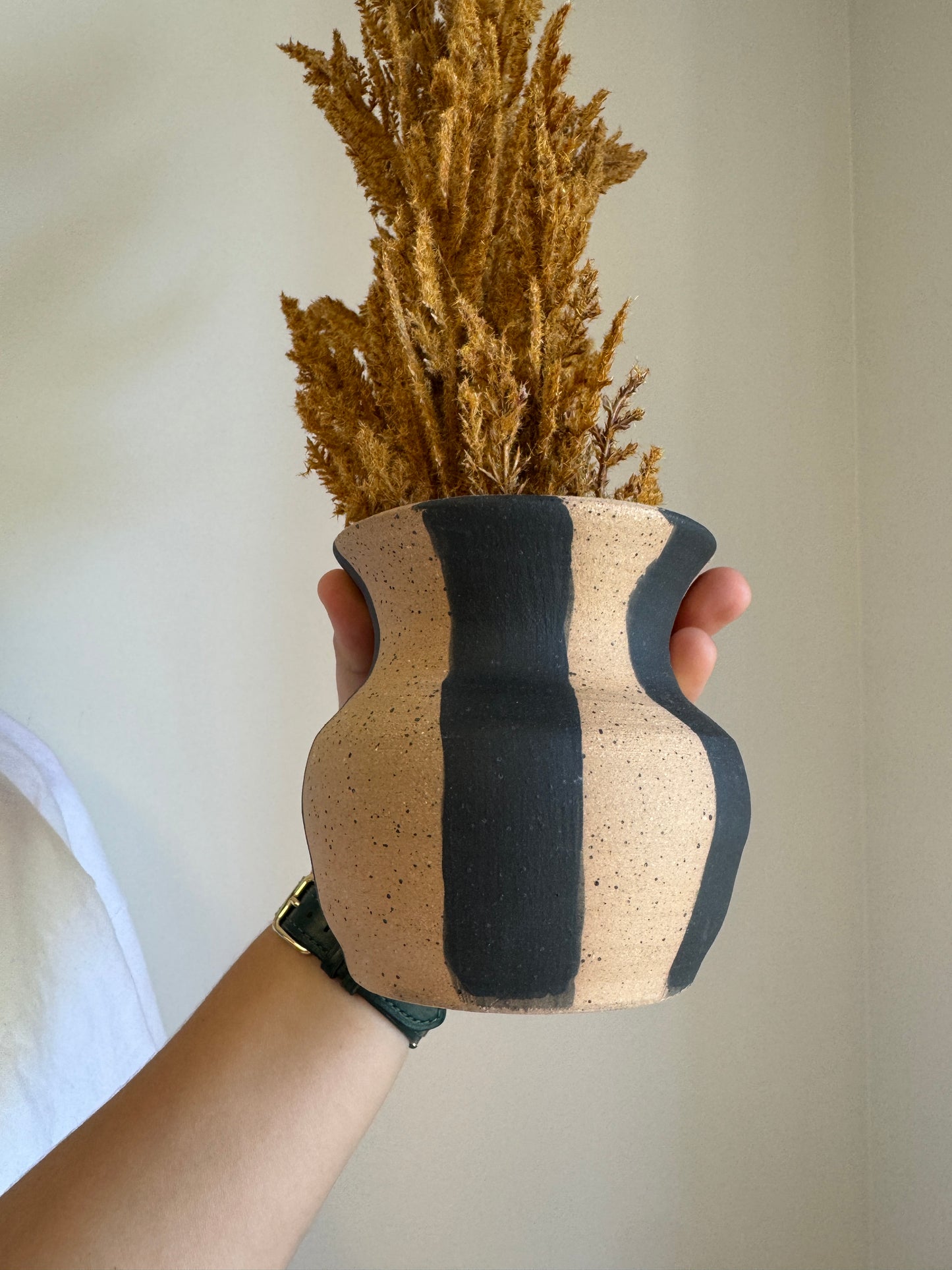 Handmade pottery vase