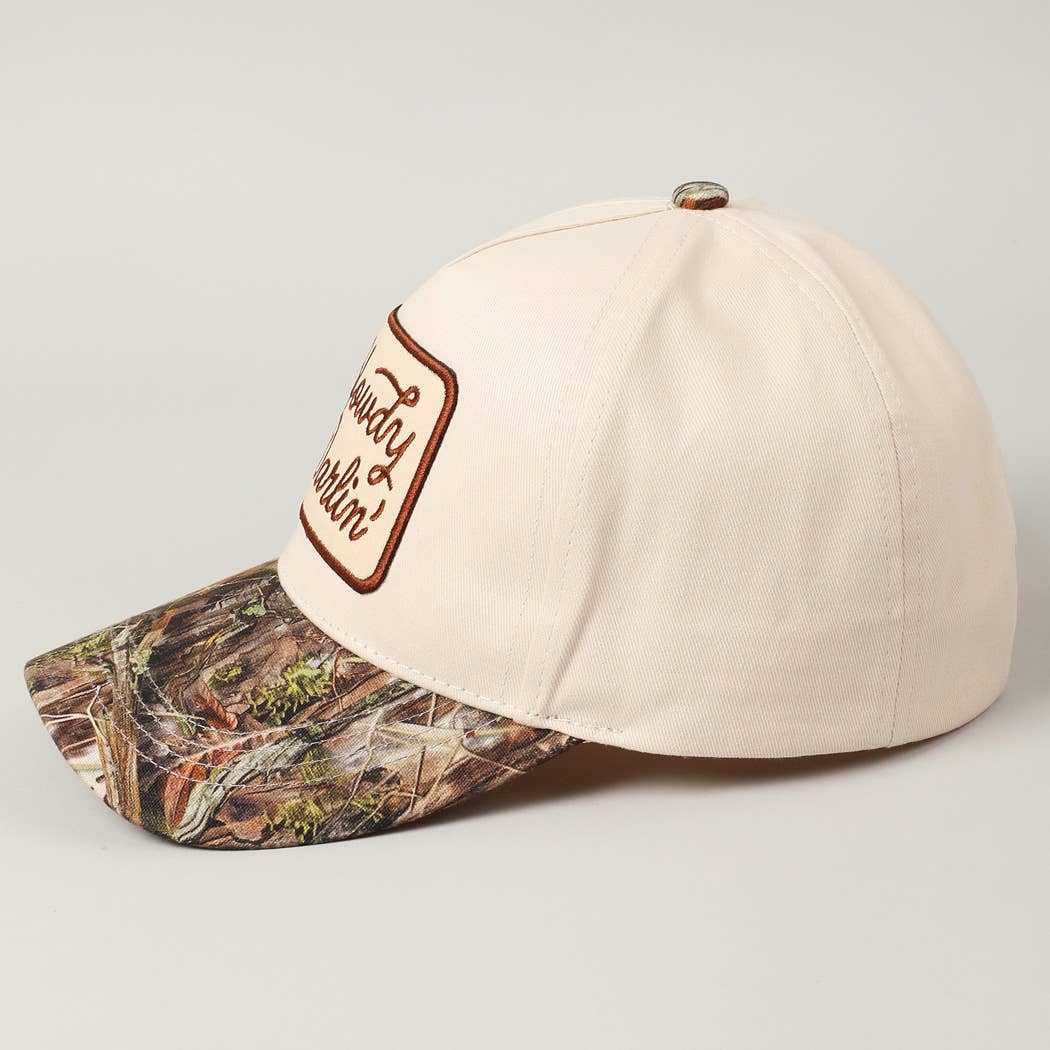 Howdy Darlin' Embroidery Patch Realtree Cap: CAMO
