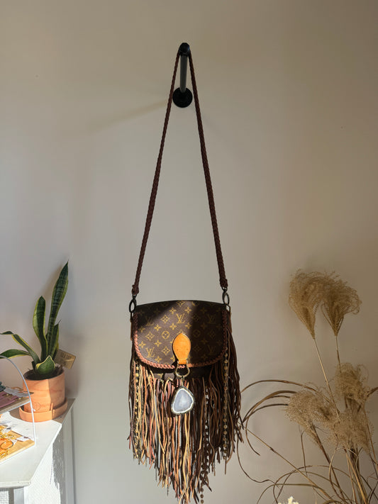 Luxury brand* vintage boho LV bag