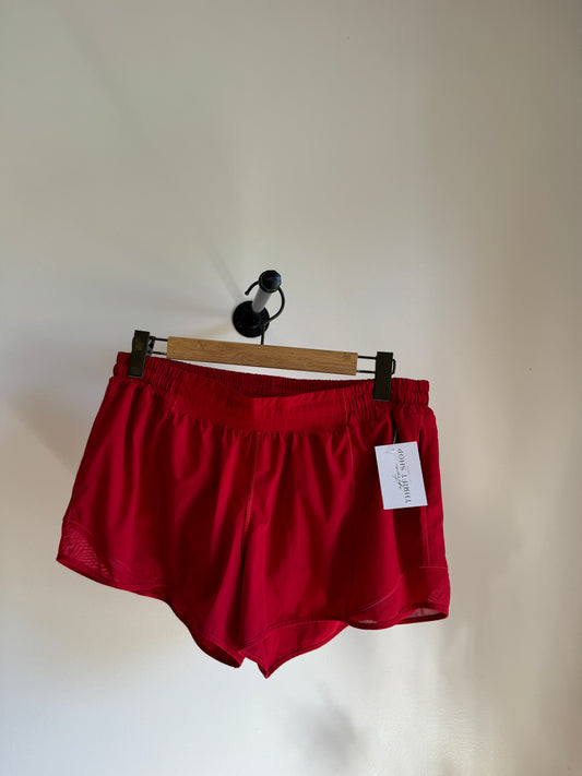 Carnation red Lulu hotty hot shorts