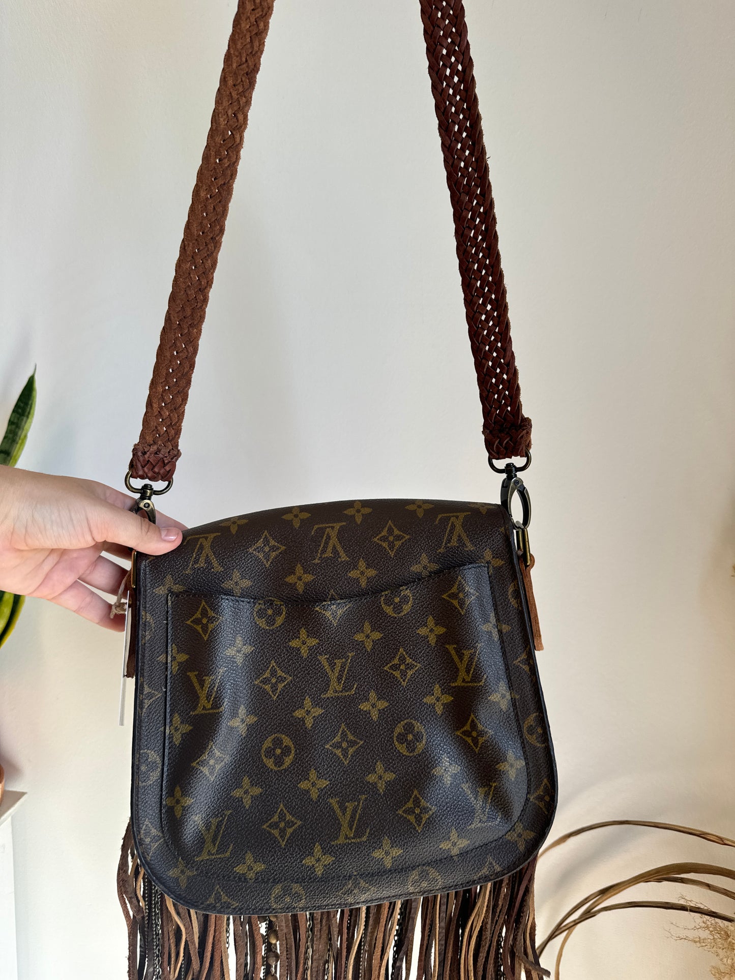 Luxury brand* vintage boho LV bag