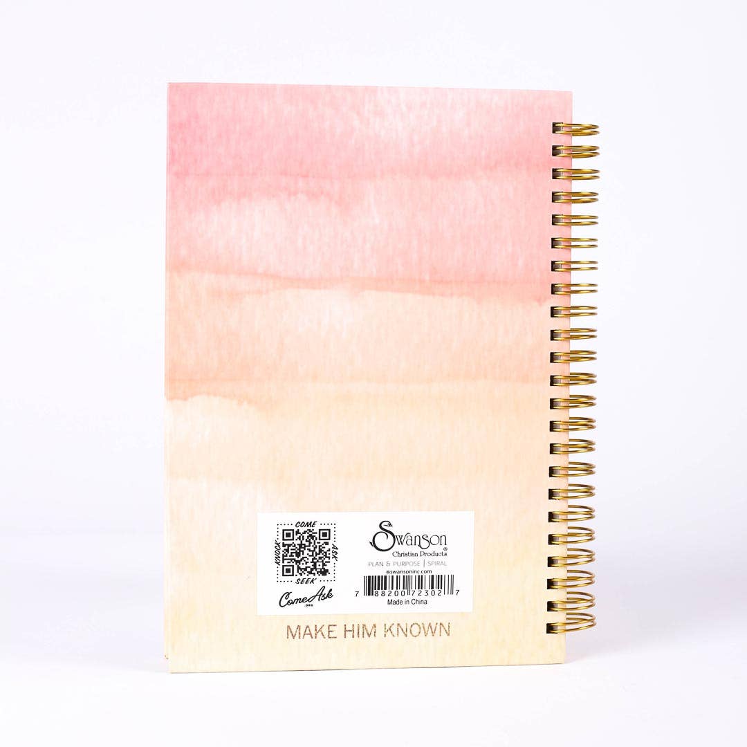Spiral Bound Journal -  Plan & Purpose - 196 Pages